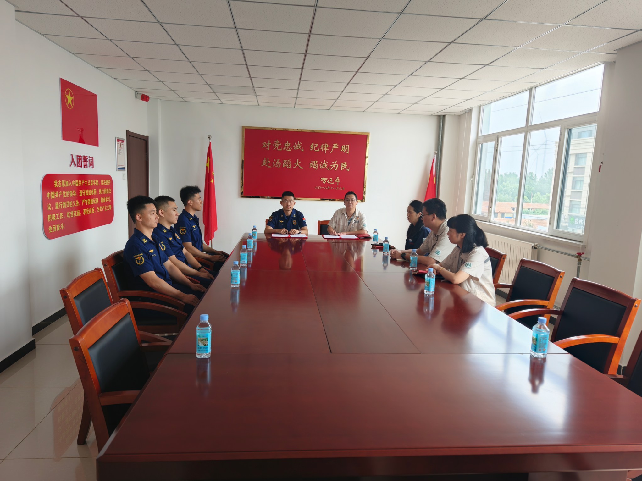 【党建领航促发展】“党建红”+“火焰蓝”，联建共筑安全线(图3)